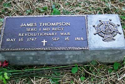James Thompson headstone